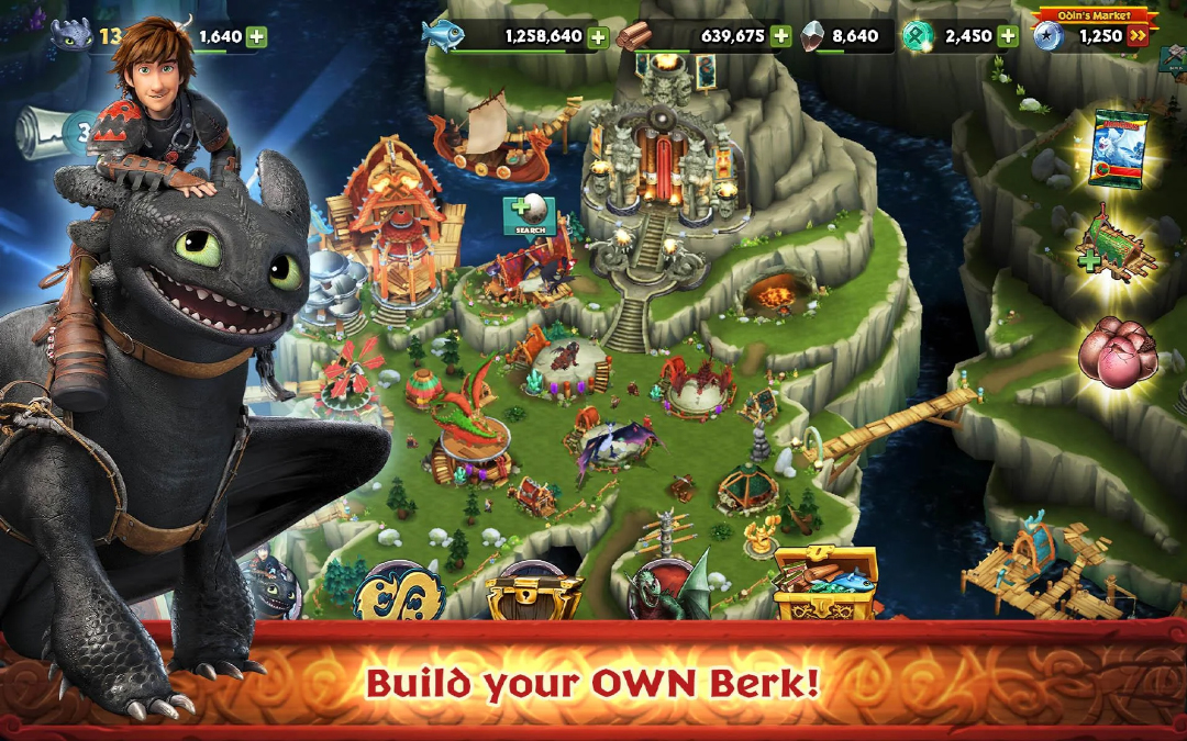 Dragons: Rise of Berk Game Screenshot
